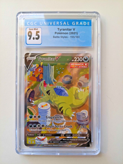 Pokemon Tyranitar V Alt Full Art 155/163 Battle Styles #155 GEM MINT CGC 10 PSA - Image 1