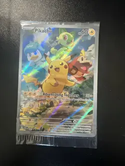Pokemon TCG Pikachu 027 Promo Holo Black Star Sealed - Image 1