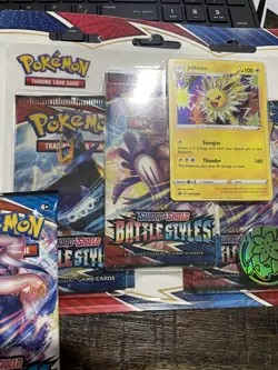Pokemon Sword & Shield Battle Styles 3 Booster Pack Blisters Eevee & Jolteon 820650808227 - Image 3