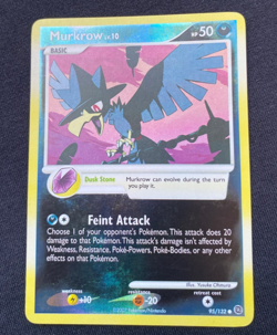 Pokemon TCG Murkrow Secret Wonders 95/132 Reverse Holo Common (LP) - Image 1
