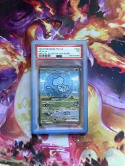 2024 Pokemon PAF en Paldean Fates 232 Mew EX Special Illustration Rare PSA 1 - Image 1