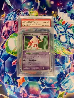 2004 Pokemon EX Mr. Mime Holo 111/112 Fire Red & Leaf Green PSA Mint 10 - Image 1