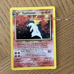 2000 POKEMON NEO GENESIS 1ST ED #18 TYPHLOSION-HOLO PSA 8 - Image 1