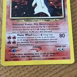2000 POKEMON NEO GENESIS 1ST ED #18 TYPHLOSION-HOLO PSA 8 - Image 2