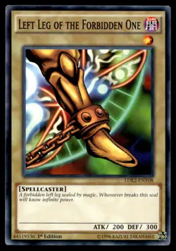 Yu-Gi-Oh TCG #LDK2-ENY08 Left Leg of the Forbidden One 1st Ed NM - Image 1