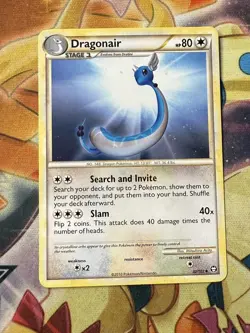 Pokemon TCG Cards Dragonair 32/102 HGSS Triumphant Uncommon NM - Image 1