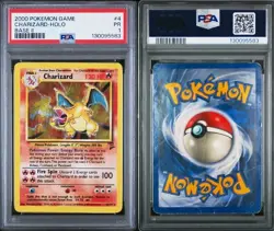 Pokemon TCG Charizard Base Set 2 Holo Rare Card 4/130 Psa 1 Fresh Cert! - Image 3