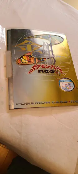 Japanese Pokemon Neo Genesis Premium File 1 Binder With 9 Cards Promo - Image 2
