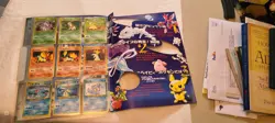 Japanese Pokemon Neo Genesis Premium File 1 Binder With 9 Cards Promo - Image 3