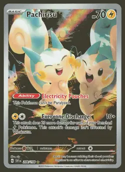 SV01: Scarlet & Violet Base Set Pachirisu #208/198 Pokemon Card - Image 1