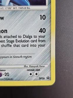 Pokemon TCG Dialga LV.68 Holo Rare Black Star Promo Card Diamond & Pearl DP26 NM - Image 5