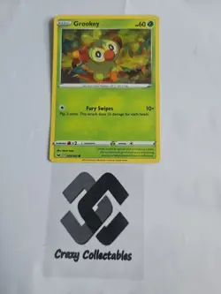 Pokemon Card Grookey 010/202 Sword And Shield Promo Holo Mint Condition - Image 1