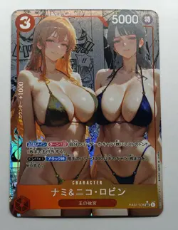 Nico Robin Nami One Piece CARTE ACG Goddess Story Anime Waifu Holo Foil Card - Image 1