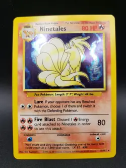 Ninetales 12/102 Holographic *Rare*- Pokemon Trading Card Game- LP - Image 1