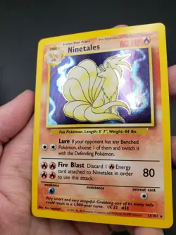 Ninetales 12/102 Holographic *Rare*- Pokemon Trading Card Game- LP - Image 4
