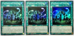 3 x MZMI-EN034 Eartbound Prison - Super Rare 1st Ed Near Mint YuGiOh Cards - Image 1