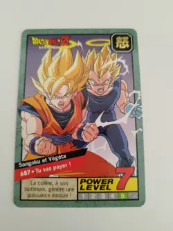Carte Dragon Ball Z Carddass Grand Combat 687 Power Level Super Battle card Goku - Image 1