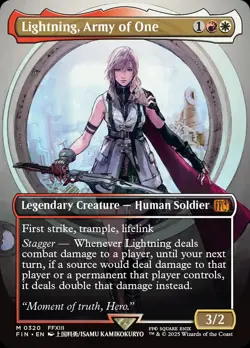 Lightning, Army of One (Borderless) (0320) [FINAL FANTASY] - Image 1