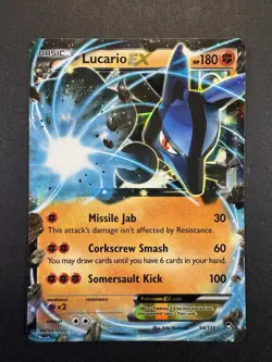 Pokemon TCG Lucario EX 54/111 XY - Furious Fists NM - Image 1