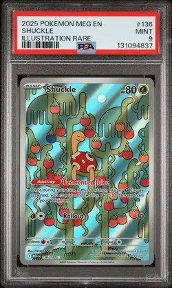 2025 Pokemon MEG EN-Mega Evolutions 136 SHUCKLE IR PSA 9 - 131094837 - Image 1