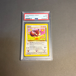 1999 Eevee Pokemon Jungle #51 PSA 8 - Image 1