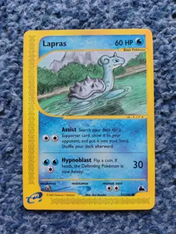 POKEMON TCG 1 COMMON LAPRAS 71/144 SKYRIDGE EXC 2003 E-READER ERA WOTC FINAL SET - Image 1