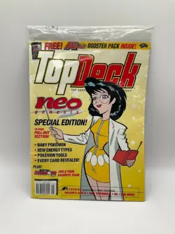 Top Deck Pokemon Magazine Neo Genesis Special Edition with Team Rocket Booster - Image 1