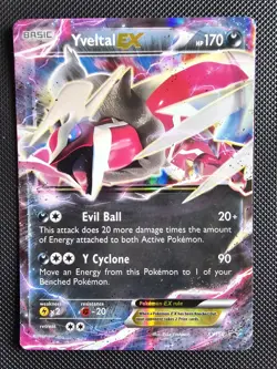 Yveltal EX XY150 LP Pokemon TCG black Star Promo LP - Image 1
