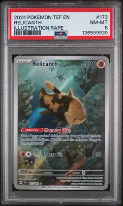 Pokemon TCG Relicanth 173/162 SV05: Temporal Forces Illustration Rare - Image 1