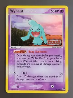 Pokemon TCG Wynaut EX Power Keepers Stamped Holo 70/108 Regular Common LP - Image 1
