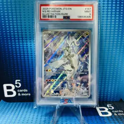 2025 Pokemon SV Journey Together JTG EN N's Reshiram #167/159 PSA 9 - Image 1
