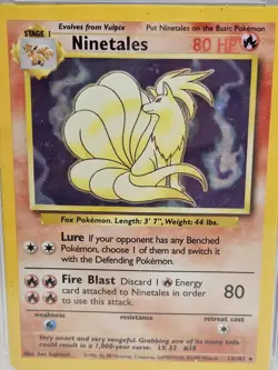 1999 Pokemon TCG Ninetales Holo Rare Card Base Set 12/102 PSA 2 - Image 4