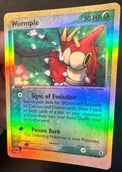 Wurmple 78/109 2003 EX Ruby & Sapphire Pokemon Card Reverse Holo - Lp/Vlp - Image 2