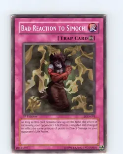 Yu-Gi-Oh TCG Bad Reaction To Simochi LOD-093 1st Edition Common Card MP - Image 1