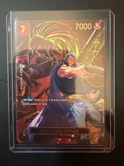 Benn Backman OP09-009 SP Gold OP13 Alternate Art One Piece Card English - Image 1