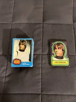 1977 Star Wars Series 1 Blue Trading Cards collection 66/66 plus 11/11 Stickers - Image 2