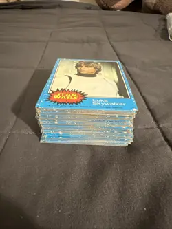 1977 Star Wars Series 1 Blue Trading Cards collection 66/66 plus 11/11 Stickers - Image 5