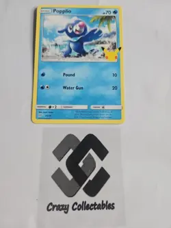 Pokemon Card Popplio 23/25 Non Holo Mcdonalds 25th Anniversary Nr Mint - Image 1