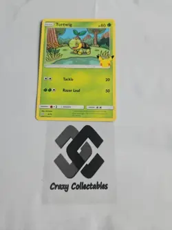 Pokemon Card Turtwig 4/25 Non Holo Mcdonalds 25th Anniversary Nr Mint - Image 1