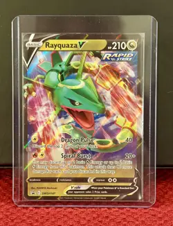 Pokemon TCG Rayquaza V Sword & Shield Promo Holo Card SWSH147 - Image 1