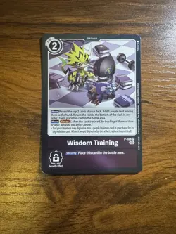 Wisdom Training Blast Ace Box Topper P-108 P Digimon Card Game LP - Image 1