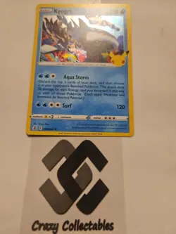Pokemon Card Kyogre 003/025 25th Anniversary Celebrations Holo Nr Mint Condition - Image 1