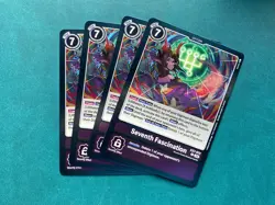 Seventh Fascination EX7-072 Playset Digimon Liberator Card Game x4 - Image 1