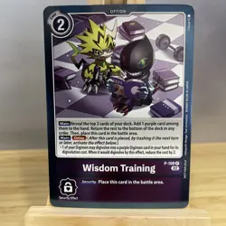 Wisdom Training Blast Ace Box Topper P-108 P Digimon Card Game NM - Image 1