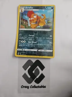 Pokemon Card Scrafty 042/073 Champions Path Reverse Holo Near Mint Condition - Image 1