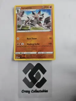 Pokemon Card Lycanroc 030/073 Champions Path Reverse Holo Near Mint Condition - Image 1