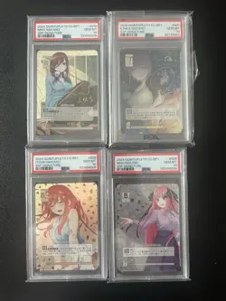 PSA10 SSP Foil-Stamped Sign Quintessential Quintuplets Card Game Psa 10 Lot Of 4 - Image 1