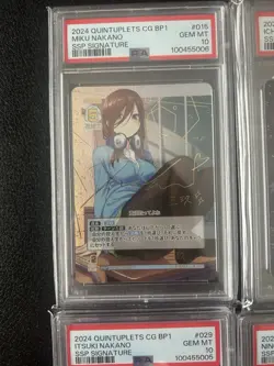 PSA10 SSP Foil-Stamped Sign Quintessential Quintuplets Card Game Psa 10 Lot Of 4 - Image 2