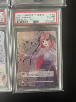 PSA10 SSP Foil-Stamped Sign Quintessential Quintuplets Card Game Psa 10 Lot Of 4 - Image 4