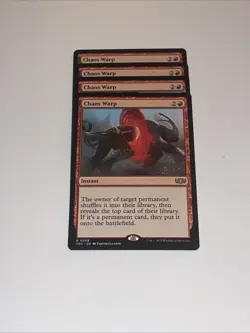 CHAOS WARP X4 Tarkir: Dragonstorm Commander Magic MTG MINT CARD - Image 1